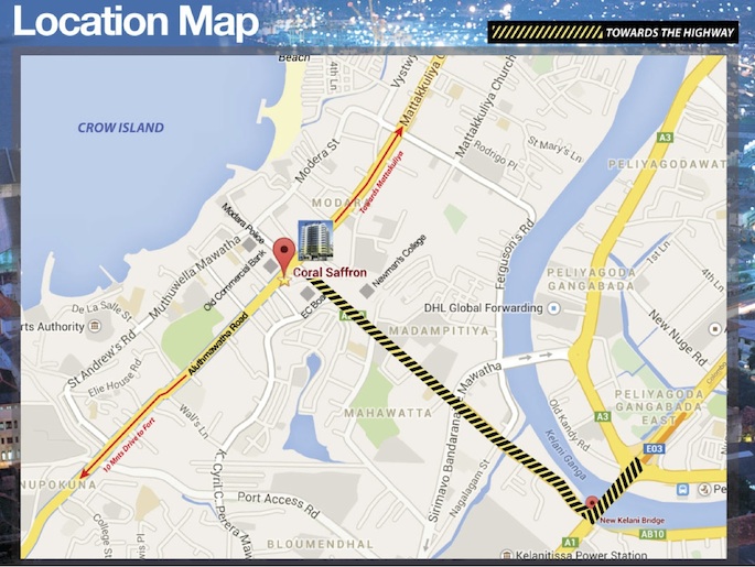 Coral Saffron Location Map