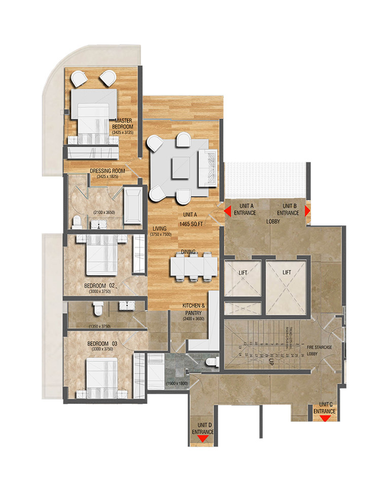 Unit A Floor Plan